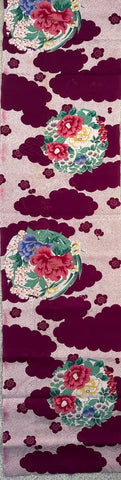 7408: 1940s Japan Kimono Silk, 55 inches