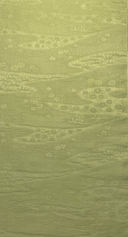 7491: 1970s Nagajuban lime green silk
