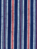7936: 1990s Striped Cotton  closeup