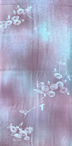 76702: 1980s Japan Kimono Silk,fruit.42in.