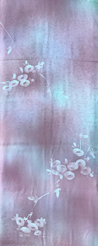 76701: 1980s Japan Kimono Silk, 61inches