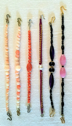 HH-JWLRY-1001: Jewelry Type Haori-Himo: 6 Pieces Vintage