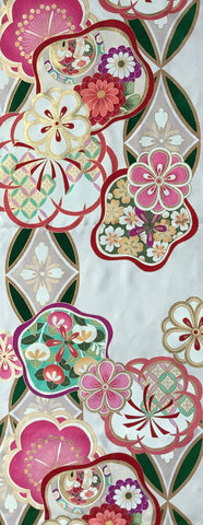 7172: 1990s Mock Silk, Kimono Fabric, yard