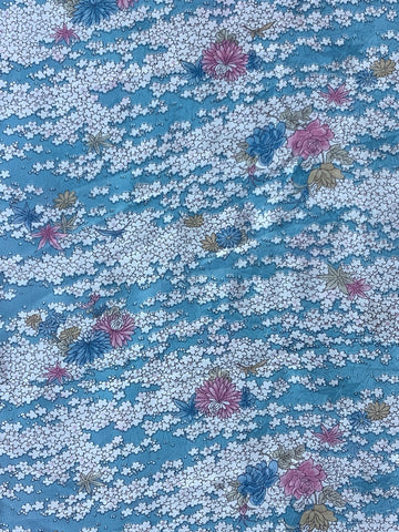 7292: 1980s Japan Kimono SIlk, close1