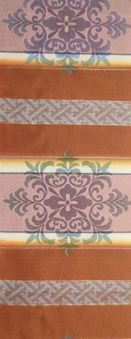 5587 1960s Silk kimono fabric, deadstock, full view