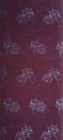 6438:1960s Japanese Silk,kite spindles,long