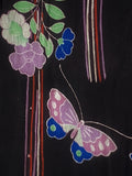 6730: 30s Japanese Kimono Silk, butterfly