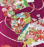 7525:1930s Girls Kimono Silk, top