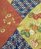 7487: 1930s Japanese Kimono Silk, closeup