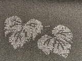 7494: 1960s Sheer Black Kimono Silk,silver