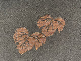 7494: 1960s Sheer Black Kimono Silk,copper