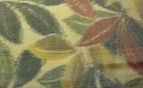7741: 1980's Japanese Tsumugi Silk fabric 61" Piece (Arai-Hari), leaves