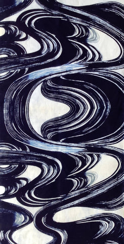 79742:1960s Arai Hari Yukata Cotton 43in.