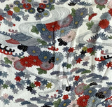 8061: 1960s Kimono Silk, Mums, Streams,pines