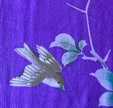 8083: 1930s Japanese kimono silk, closeup