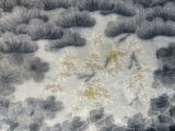 81022: 1970s AraiHari Japan kimono Silk extra closeup