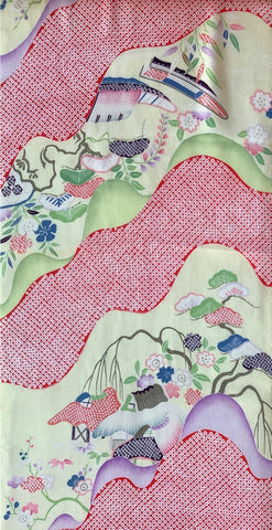 81312: 1940s chirimen japan silk 36inches
