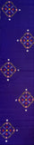 81581: 1930s-50s Modernistic Japanese Meisen 55in. Silk Fabric, AraiHari HanaBishi Flower-Star