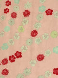 7426:1960s Japan Silk fabric, closeup2