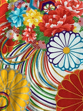 7443: 1960s Japanese Kimono Silk,xtraclose