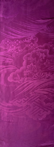 7444:1960s Japan kimono silk, 59inches