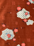7456:1980s Tsumugi Silk  Fabric,middle