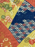 7487: 1930s Japanese Kimono Silk, close2