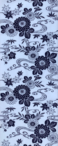 7541: 1960s Yukata Cotton Fabric, 55in.