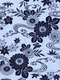 7541: 1960s Yukata Cotton Fabric. midview