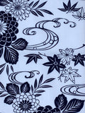 7541: 1960s Yukata Cotton Fabric. closeup3