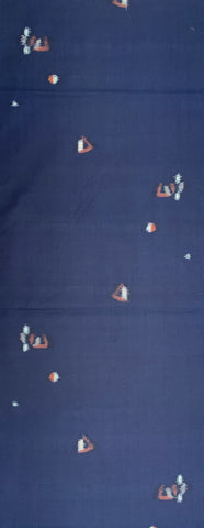 7575: 1950s Japan Meisen Silk,long view