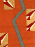 7581: 1950s Meisen Silk, abstract,close