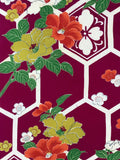 7594: 1930s Silk Kimono Fabric,close