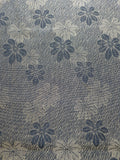 81391: 1960s Japanese Kimono Silk Fabric, Arai-Hari, 60in.Rinzu Brocade Shigure Chrysanthemums