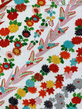 7621:1980s Japanese Kimono Silk,middle