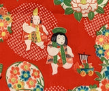 7622: Gosho Ningyo with toys, closeup