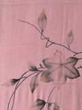 7631: 1960s Japanese chirimen silk, close