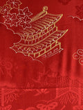 7632:  closeup pagoda,maple leaves