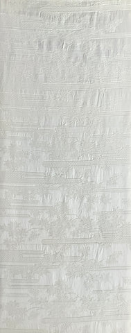 7664: 1960s Unused Kimono Fabric,white, 62"