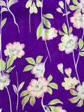 7673: 1930s Silk, Anemone Flowers,middle