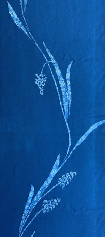 76822: 1960s Japan Kimono Silk,laurel,40"