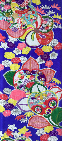 7719: 1930s Womens Kimono Silk, 57in.