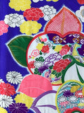7719: 1930s Womens Kimono Silk, close1