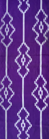7744: 1930-50s Japanese Meisen Silk 56in. Piece (AraiHari) Kasuri-Like Patterns
