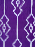 7744: 1930-50s Japanese Meisen Silk 56in. Piece (AraiHari) Kasuri-Like Patterns