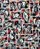 79192: 1930s Japanese Meisen Silk,middle view