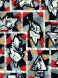 79192: 1930s Japanese Meisen Silk,xtra closeup leaves trees