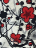 79242: 1950s Japan MeisenSilk plum blossoms closeup2