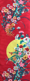 7934: 1930s Meisen Silk,Flowers Moon 54inches