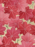 79662: 1980s Japan Kimono Silk, maple leaves, extra close-up